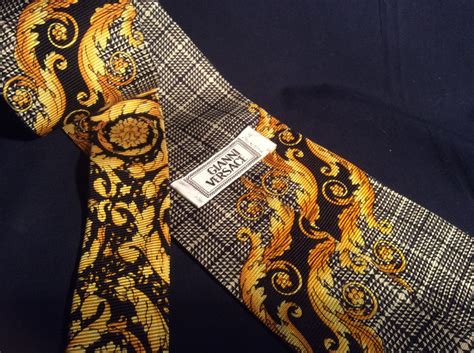 versace silk tie.